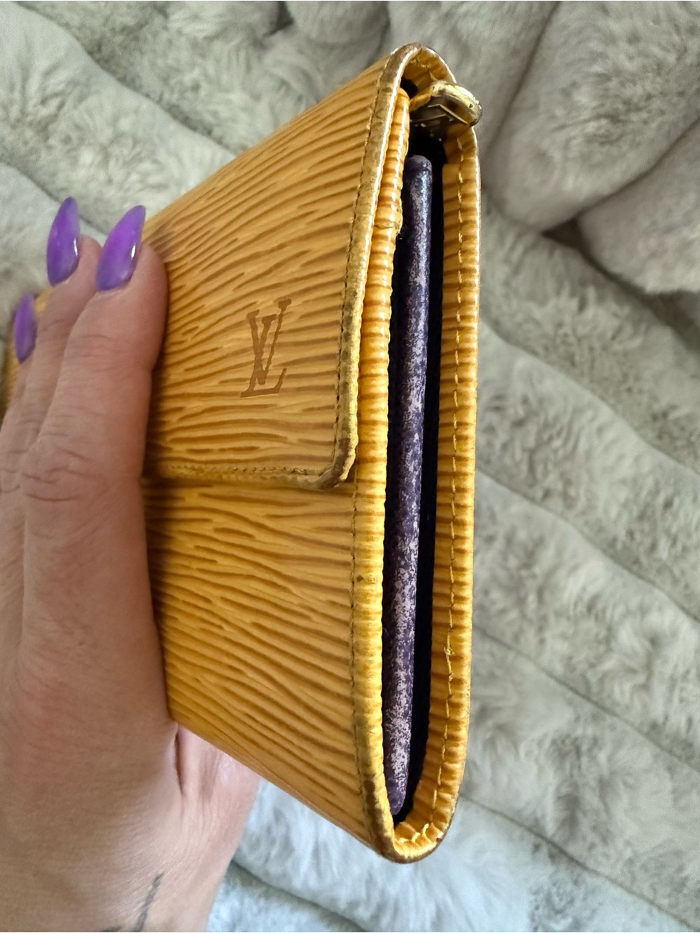 Louis Vuitton Epi Leather Wallet in Yellow - Picture 5 of 13